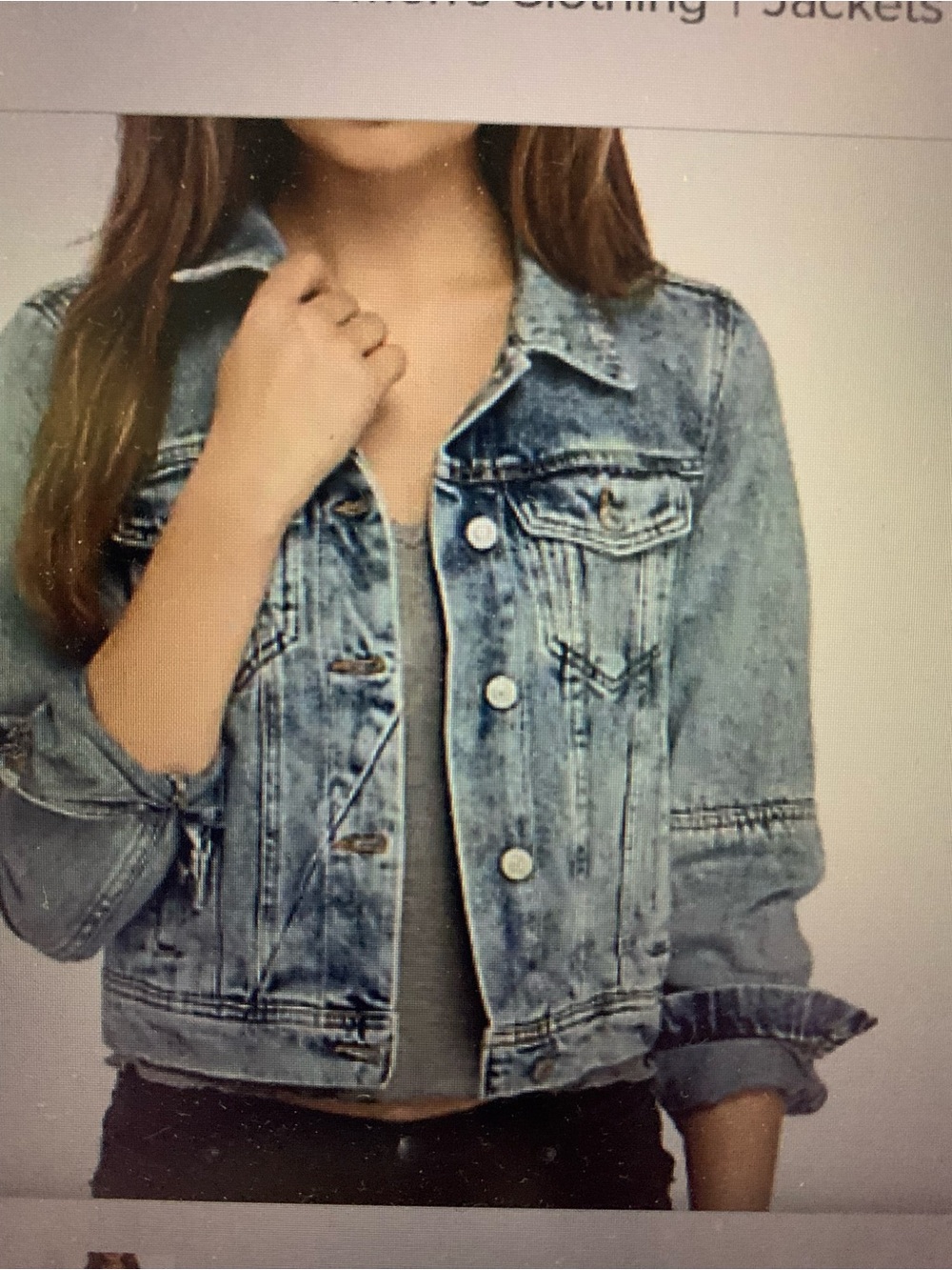 Free People Light Blue Washed Denim Jacket - Picture 10 of 11